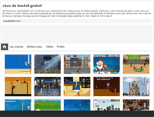Tablet Screenshot of jeuxetbasket.com